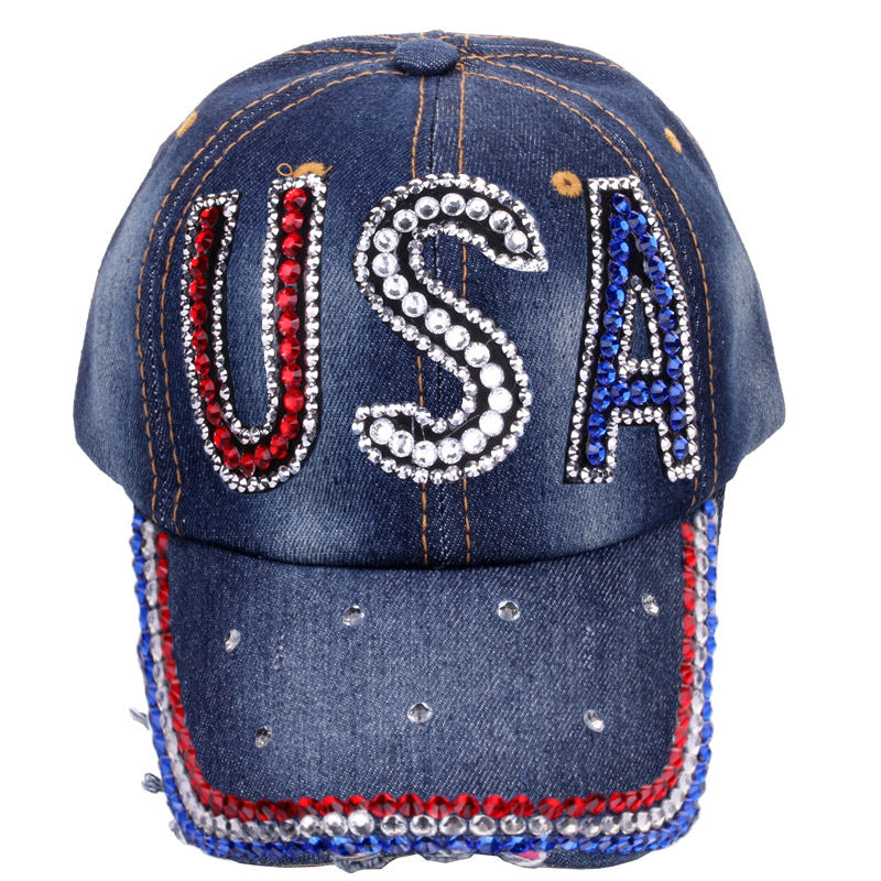 Wholesale Cotton Dot Diamond Baseball Cap